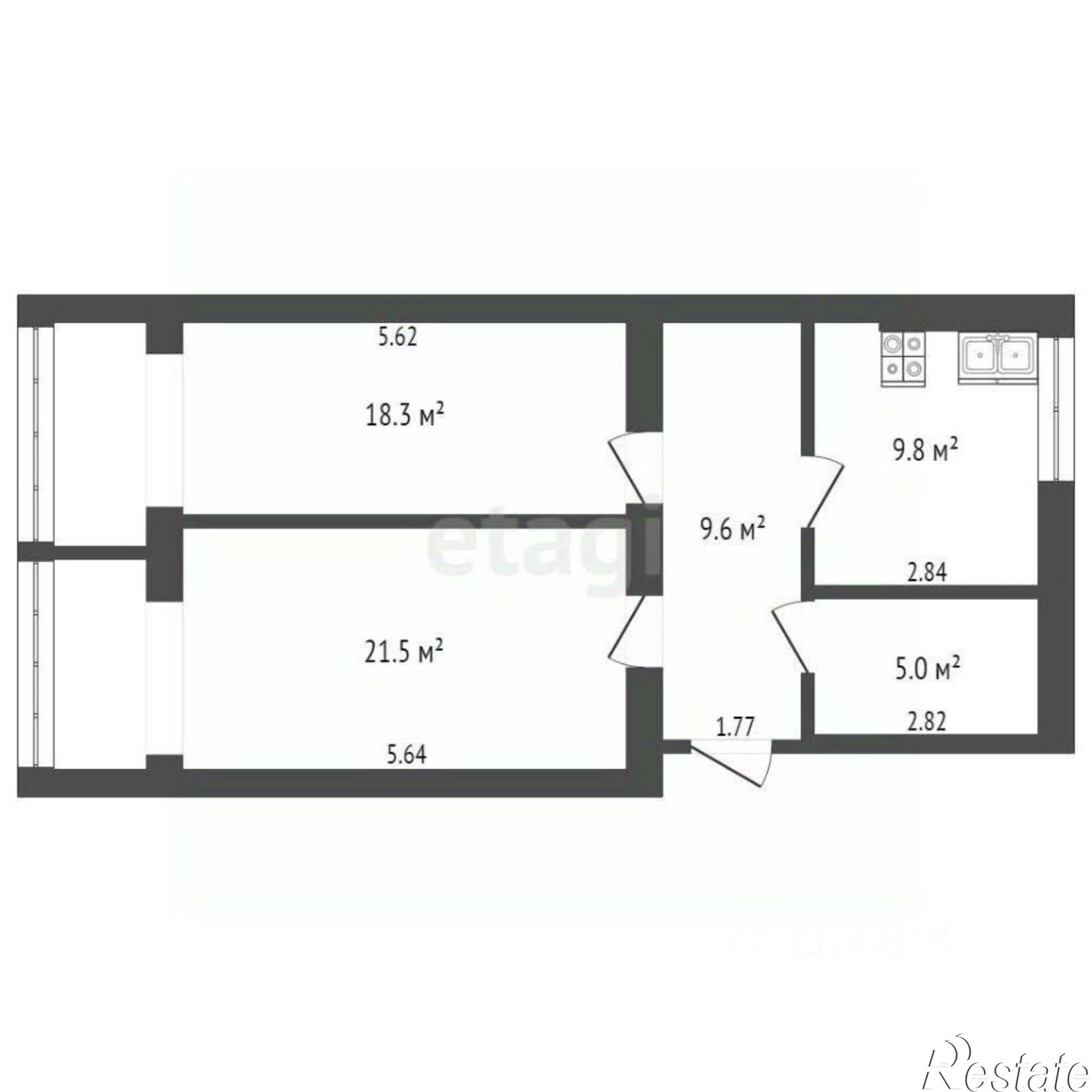 Купить квартиру за 4 990 000 рублей на ул Победы, 108