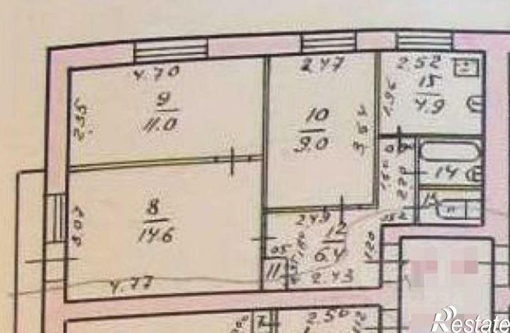 3-комн квартира Таганрог
