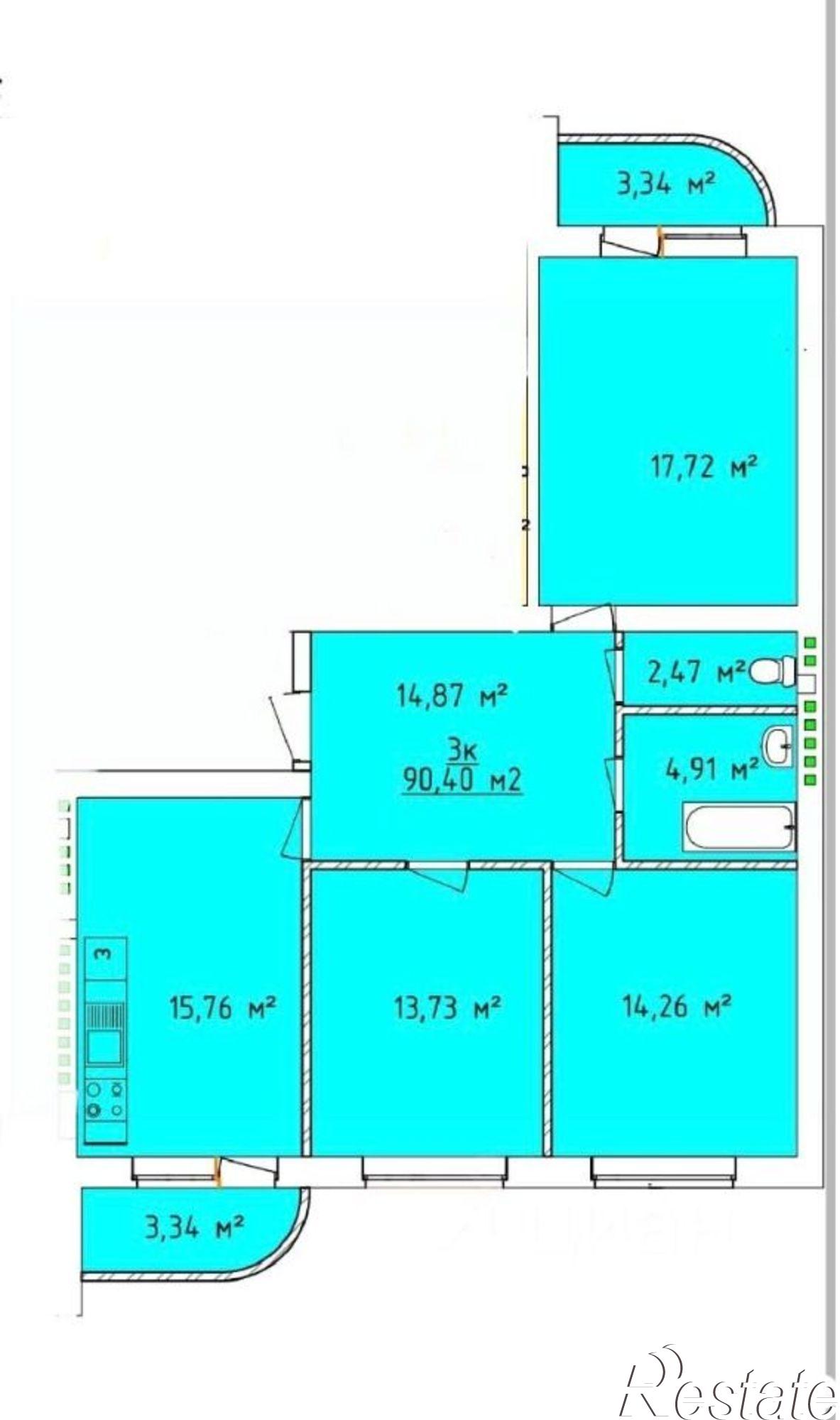 Купить квартиру за 8 750 000 рублей на ул Кленовая, 7