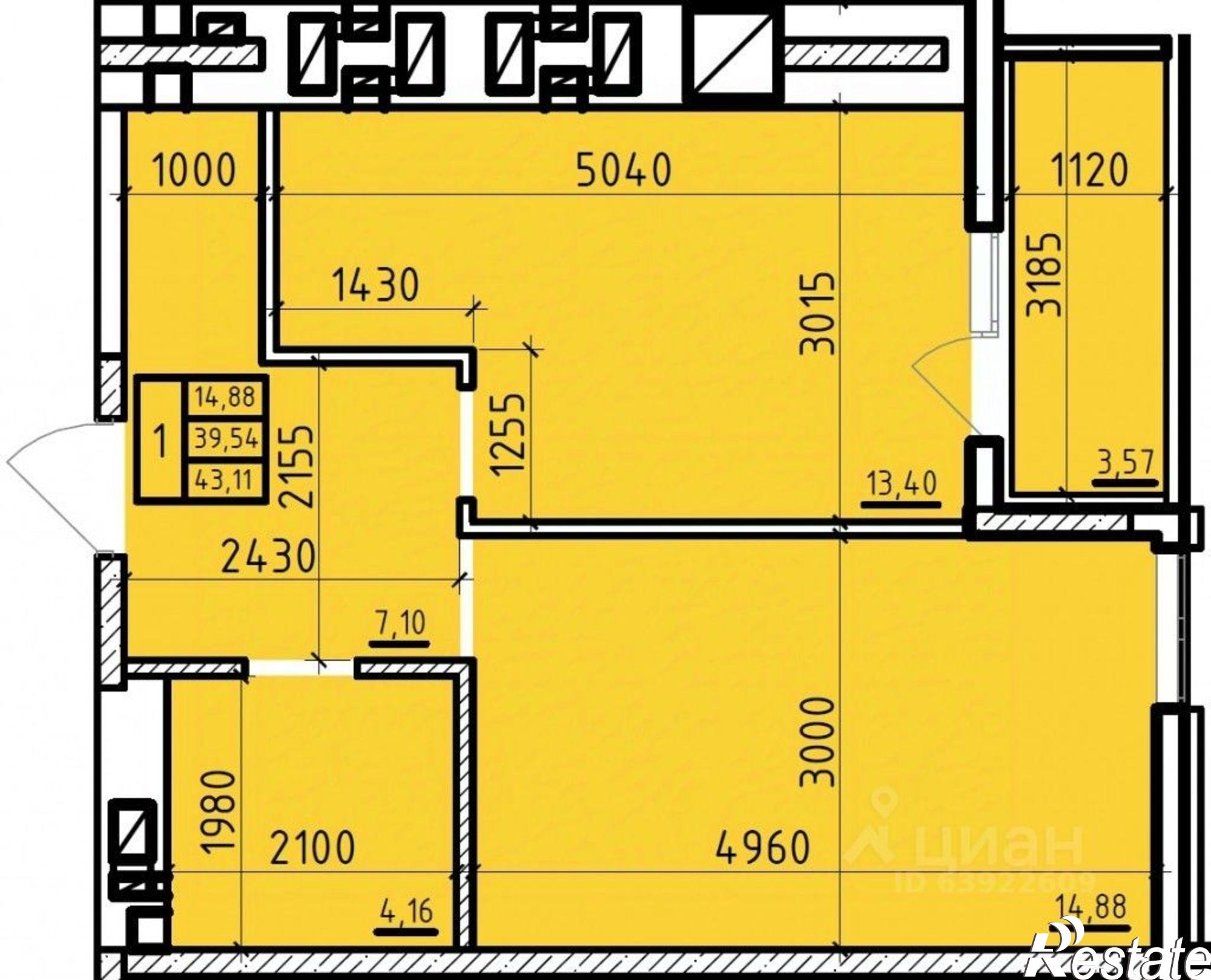 Купить квартиру за 4 956 500 рублей на ул Чехова, 360