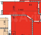 2-комн, 75кв м, этаж 2/9 улица Чехова, 375