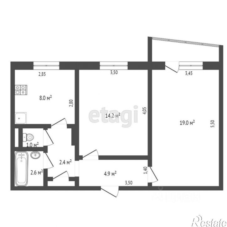 2-комн квартира ул Дзержинского, 180,  д. 180