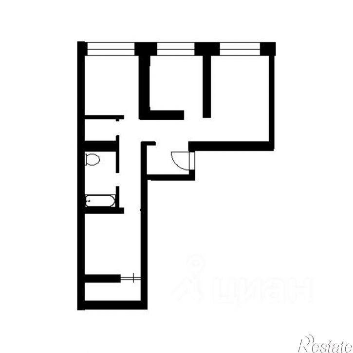 1-комн квартира ул Циолковского, 6,  д. 6