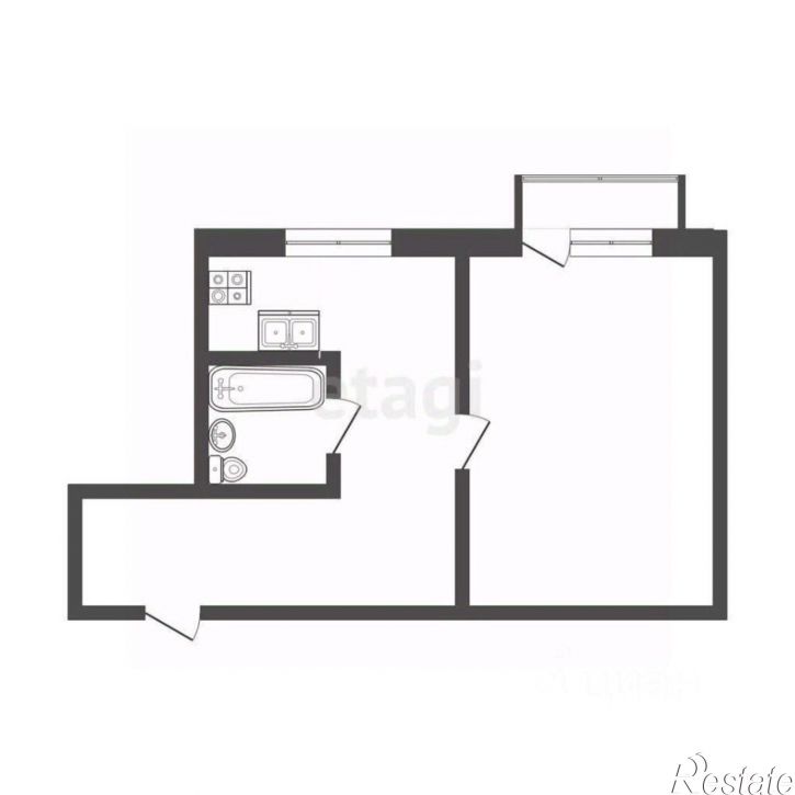1-комн квартира пер 27-й, 27,  д. 27
