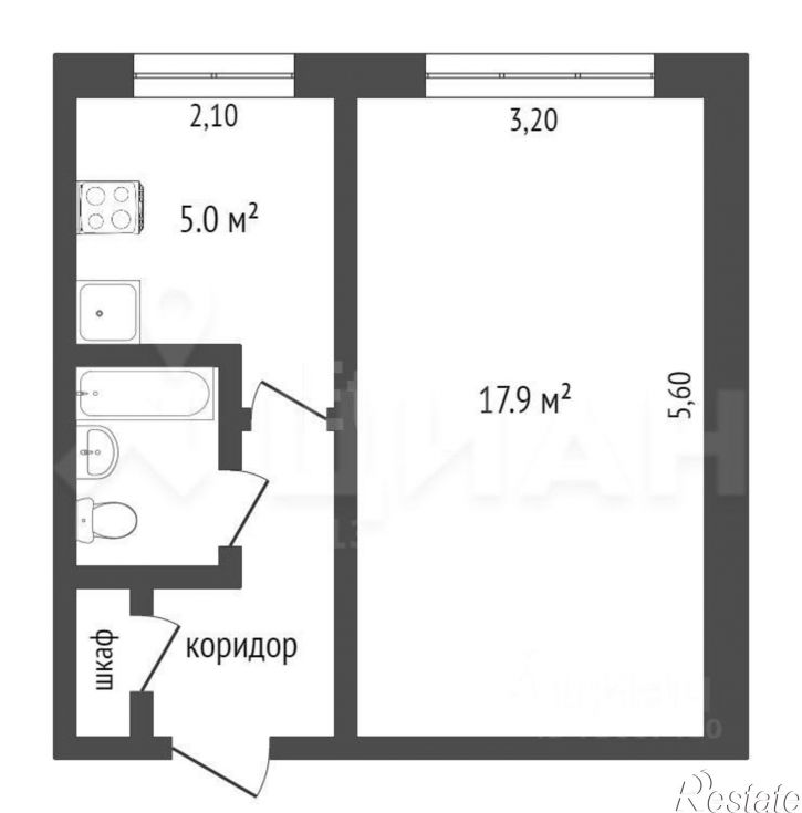 1-комн квартира ул Дзержинского, 191,  д. 191