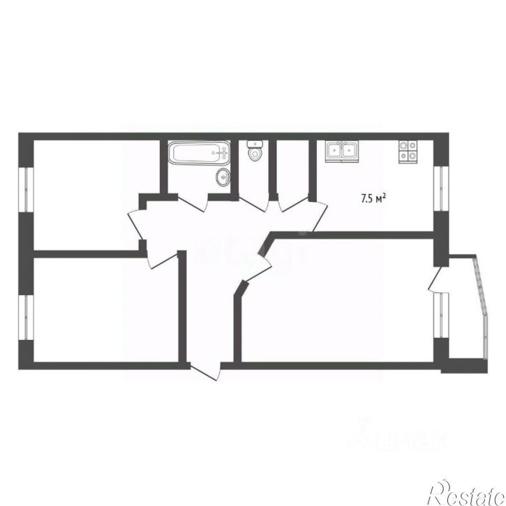 3-комн квартира ул Чехова, 335-2,  д. 335-2