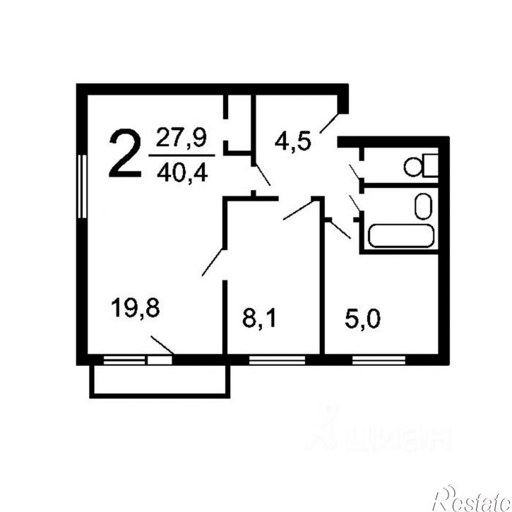 2-комн квартира пер 10-й, 118,  д. 118