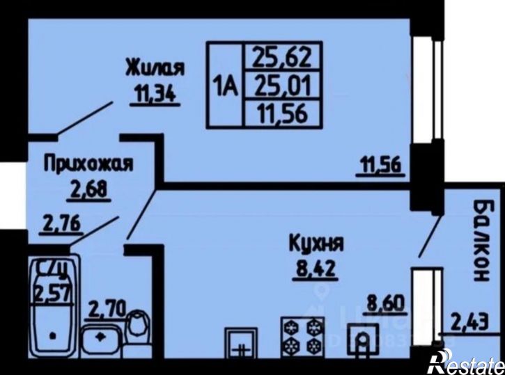 1-комн квартира ул Победы, 103,  д. 103